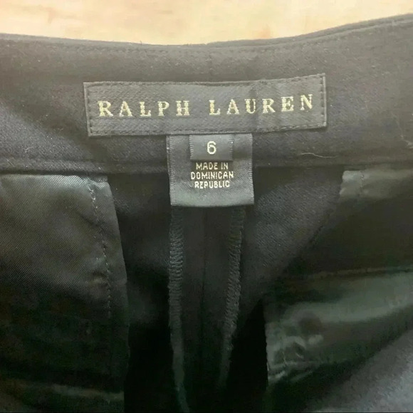 Ralph Lauren Black Label Dress Pants Cuff Hem Elastic Wool Blend Trouser - Picture 6 of 12